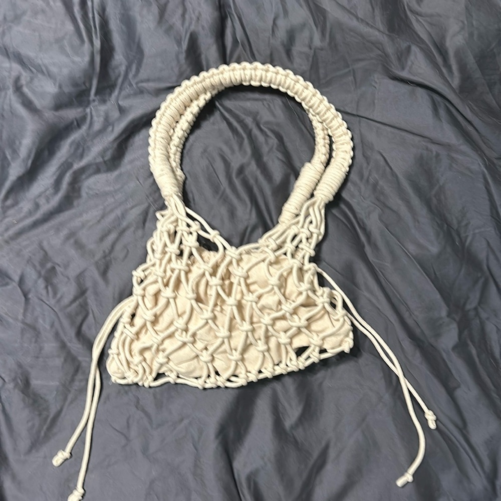 Abercrombie Beach Knit Rope Bag